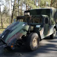 Zobacz zdjęcie: Zderzenie i pożar pojazdów US Army