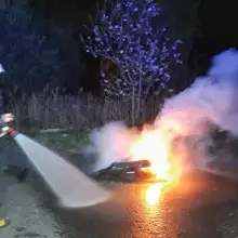 Zobacz zdjęcie: Bezmyślnie podpalił opony