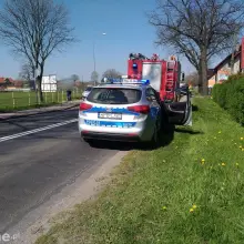 Zobacz zdjęcie: Wypadek koło Łąki. Motorowerzysta ranny
