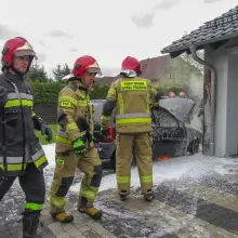 Zobacz zdjęcie: Pożar auta w Bolesławicach
