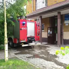 Zobacz zdjęcie: Wozy strażackie przy Zespole Szkół Budowlanych w Bolesławcu