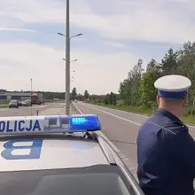 Zobacz zdjęcie: Policjanci zabezpieczali wyścig kolarski