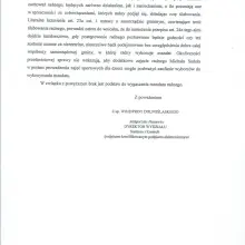 Zobacz zdjęcie: Odpowiedź od Wojewody Dolnośląskiego.
