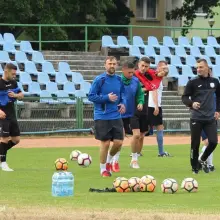 Zobacz zdjęcie: Piłkarze BKS w czasie treningu