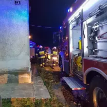 Zobacz zdjęcie: Pożar auta w Raciborowicach. Jedna osoba ranna