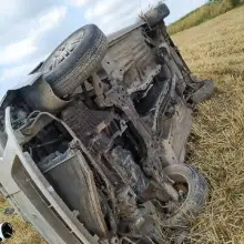 Zobacz zdjęcie: Ford wypadł z drogi. Kierowca był pijany