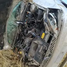Zobacz zdjęcie: Ford wypadł z drogi. Kierowca był pijany
