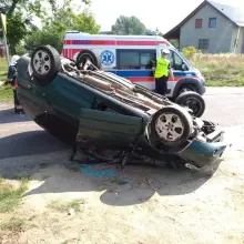 View photo: Accident in Kraśnik: Seat rolled over