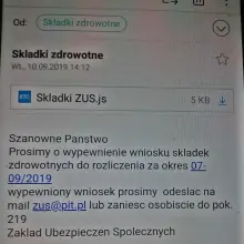 Zobacz zdjęcie: ZUS ostrzega: oszuści wysyłają SMS-y i maile z groźnym wirusem!