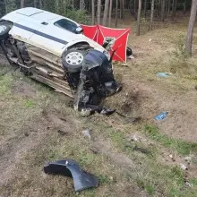 Zobacz zdjęcie: Śmiertelny wypadek w Kozłowie, motocyklista nie żyje