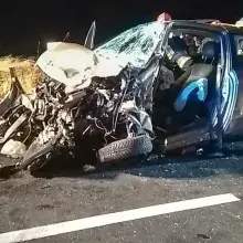 Zobacz zdjęcie: Wypadek przed Kraśnikiem, trzy osoby ranne. 31-latek zabrany śmigłowcem do szpitala