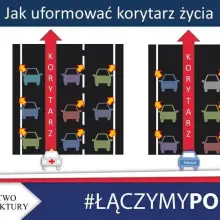 Zobacz zdjęcie: Korytarz życia i jazda na suwak obowiązkowe