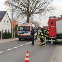Zobacz zdjęcie: Wypadek w Łące. Kobieta w ciąży zabrana do szpitala