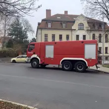 Zobacz zdjęcie: Wóz strażacki przy ulicy Kubika w Bolesławcu