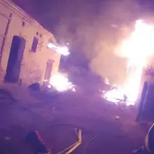 Zobacz zdjęcie: Pożar stodoły w Trzebieniu