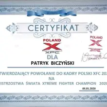 Zobacz zdjęcie: Certyfikat uczestnictwa i koszty udziału w mistrzostwach