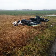 Zobacz zdjęcie: Śmiecie na polach niedaleko Łazisk