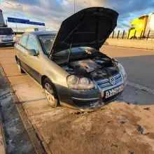 Zobacz zdjęcie: Pożar auta na A4