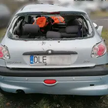Zobacz zdjęcie: Wrak po wypadku na trasie Kliczków - Bolesławiec