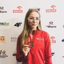 Zobacz zdjęcie: Marcelina Drozdek, brązowa medalistka 64 PZLA Halowych Mistrzostw Polski w chodzie sportowym