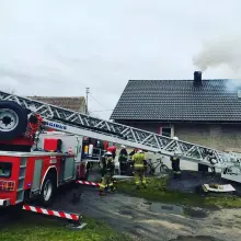 Zobacz zdjęcie: Akcja strażaków: pożar w Kraszowicach (gmina Bolesławiec)