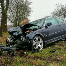 Zobacz zdjęcie: Auta po wypadku na ul. Kościuszki w Bolesławcu