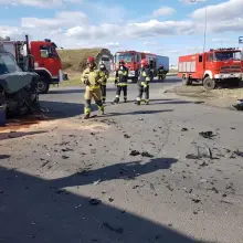 Zobacz zdjęcie: Wypadek koło Szczytnicy (gmina Warta Bolesławiecka)