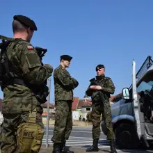 Zobacz zdjęcie: Żołnierze 23 Śląskiego Pułku Artylerii w Bolesławcu na posterunkach granicznych