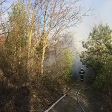 View photo: Fire Service Response in Iwiny (Warta Bolesławiecka Municipality, Bolesławiec County)