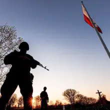 Zobacz zdjęcie: Żołnierze 23 Śląskiego Pułku Artylerii w Bolesławcu na posterunkach granicznych