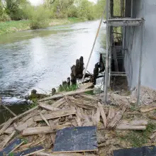 Zobacz zdjęcie: Stan wody w rzecze Bóbr (zdjęcia wykonane 26 kwietnia w Bolesławcu)