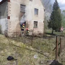 Zobacz zdjęcie: Akcja straży pożarnej w Borówkach (gmina Gromadka, powiat bolesławiecki)