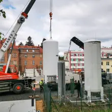 Zobacz zdjęcie: 16-t zbiornik na tlen w szpitalu powiatowym w Bolesławcu