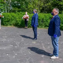 Zobacz zdjęcie: Bolesławiec: symboliczna uroczystość związana z rocznicą zakończenia II wojny światowej