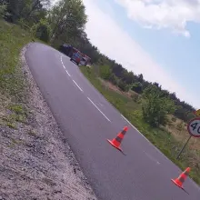 Zobacz zdjęcie: Ciężarówka przewróciła się koło Gromadki