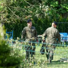 Zobacz zdjęcie: Akcja saperów z Patrolu Rozminowania nr 23 z 23 Pułku Artylerii przy ul. Góralskiej w Bolesławcu