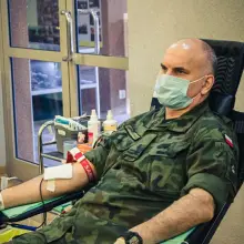 Zobacz zdjęcie: Akcja krwiodawstwa w 10 Brygadzie Kawalerii Pancernej w Świętoszowie