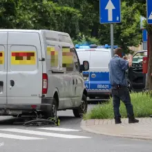 Zobacz zdjęcie: Potrącenie rowerzysty przy skrzyżowaniu Tyrankiewiczów i Dzieci Wrześni