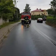 Zobacz zdjęcie: Akcja straży pożarnej między Krzyżową a Gromadką (gmina Gromadka, powiat bolesławiecki)