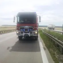 Zobacz zdjęcie: Akcja służb na A4 (na wysokości Krzyżowej, gmina Gromadka, powiat bolesławiecki)
