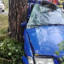 Zobacz zdjęcie: Wypadek w Tomisławiu (gmina Osiecznica, powiat bolesławiecki)