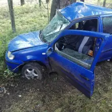Zobacz zdjęcie: Wypadek w Tomisławiu (gmina Osiecznica, powiat bolesławiecki)