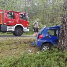 Zobacz zdjęcie: Wypadek w Tomisławiu (gmina Osiecznica, powiat bolesławiecki)