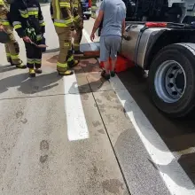 Zobacz zdjęcie: Akcja służb na A18