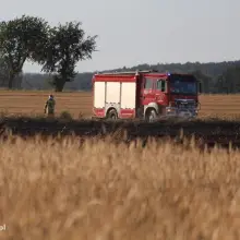 View photo: Fire in a field near Chościszowice