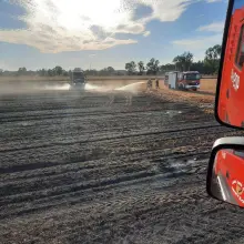 View photo: Field fires in Tomaszów Bolesławiecki and Chościszowice