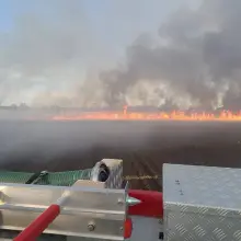 View photo: Field fires in Tomaszów Bolesławiecki and Chościszowice