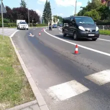 Zobacz zdjęcie: Tłusta plama na drogach w centrum Bolesławca