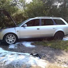 Zobacz zdjęcie: Pożar samochodu Audi przy Kościuszki w Bolesławcu
