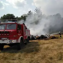 Переглянути фотографію: Пожежа на полі в гміні Громадка
